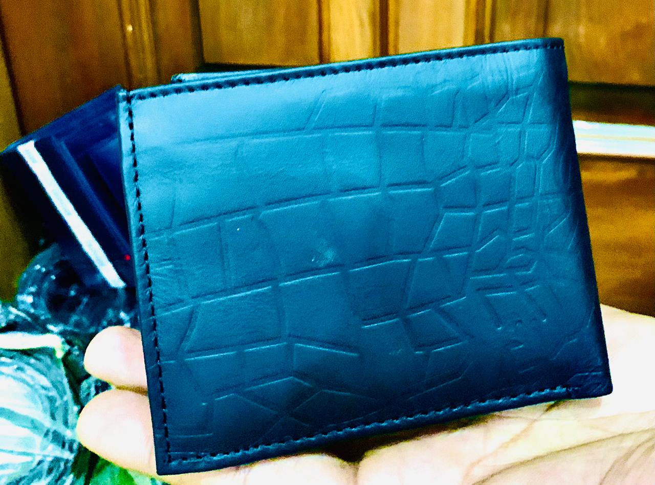 Legacy Leather Trifold (Crocodile Pattern) Wallet