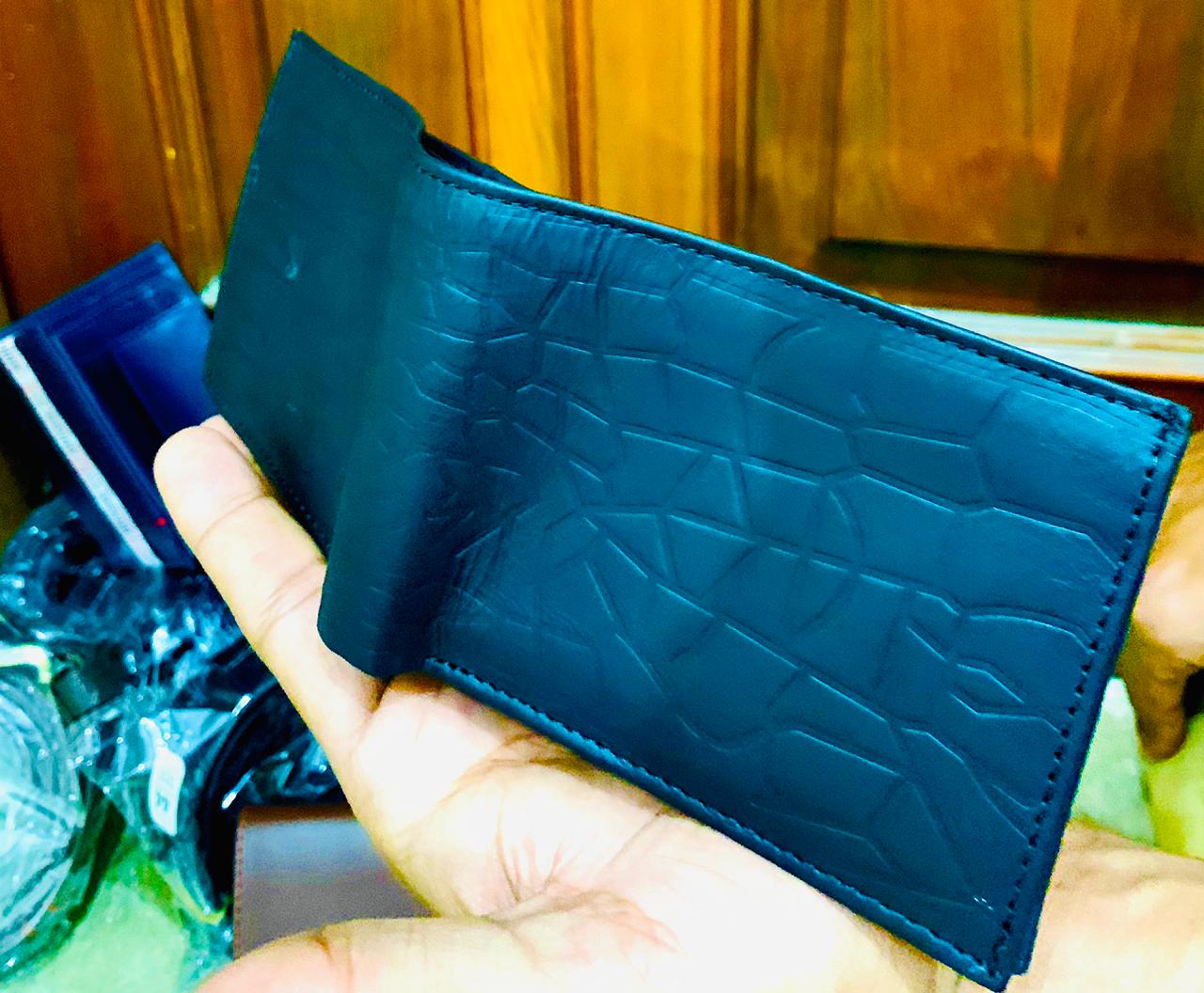 Legacy Leather Trifold (Crocodile Pattern) Wallet